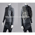 NEW fashion High collar chest fold cashmere sweater